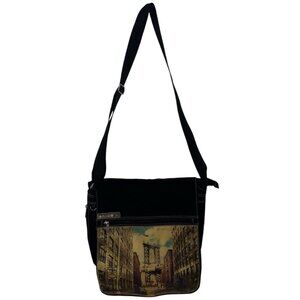 Insiders1 New York Unisex Adult Messenger Bag Manhattan Bridge Sigal de-Mayo Art